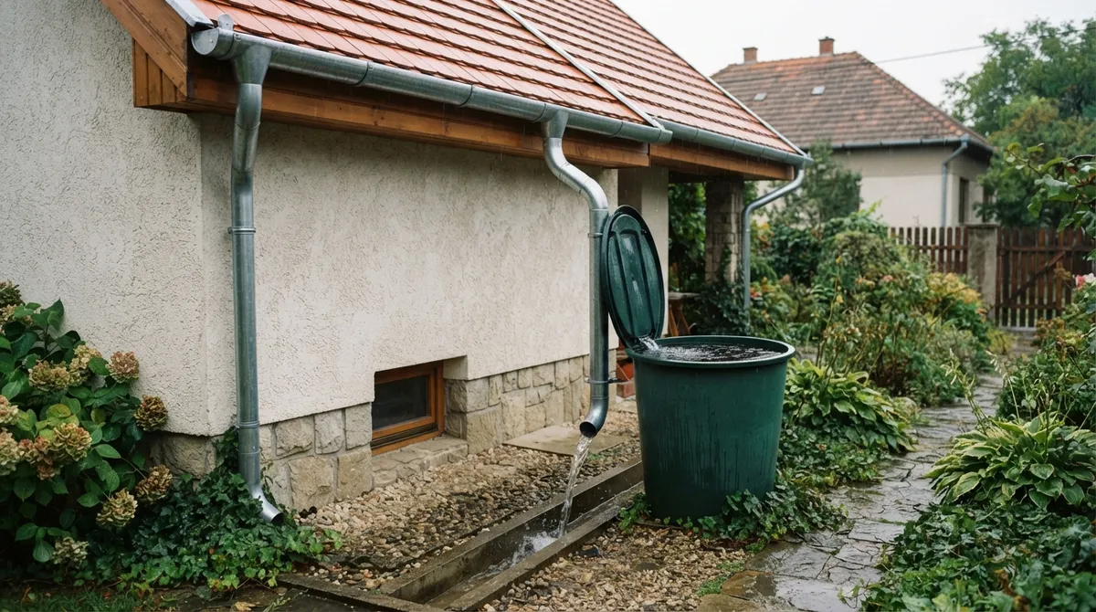 Ereszcsatorna és csapadékvíz-elvezetés: méretezés, anyag, szikkasztás